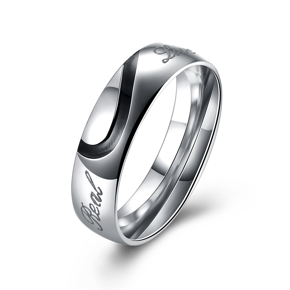 S925 Anillo de plata esterlina para parejas de amor para hombres