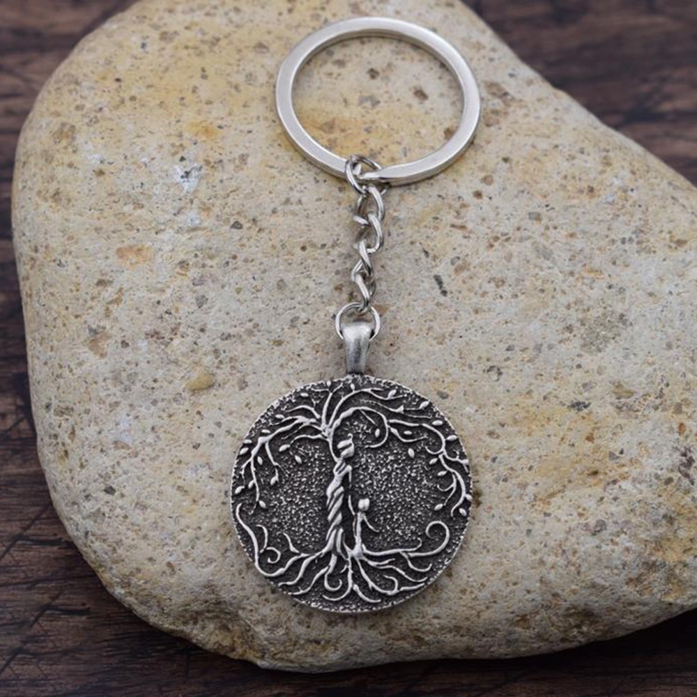 Llavero colgante 'árbol de la vida' de mamá y 1 ~ 8 niños