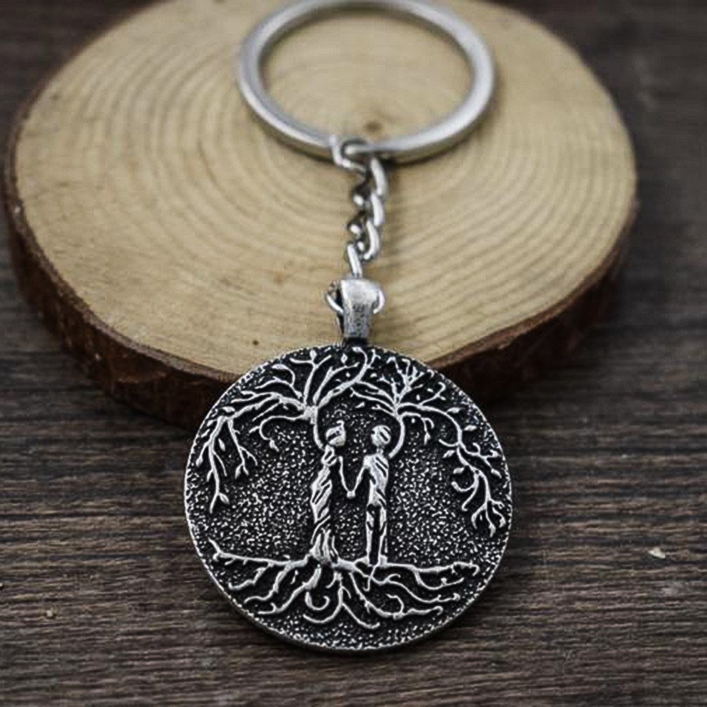 Llavero colgante 'árbol de la vida' de marido y mujer