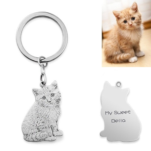 Animal doméstico silueta colgante personalizado grabado joyería Diy perro pedante