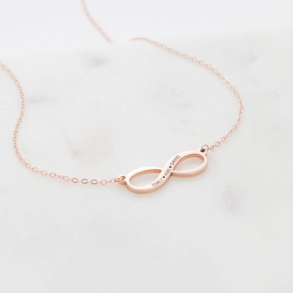 Joyas Infinity | Collar de Plata Infinito Verano | Regalo Infinito Personalizado | Regalos para madres