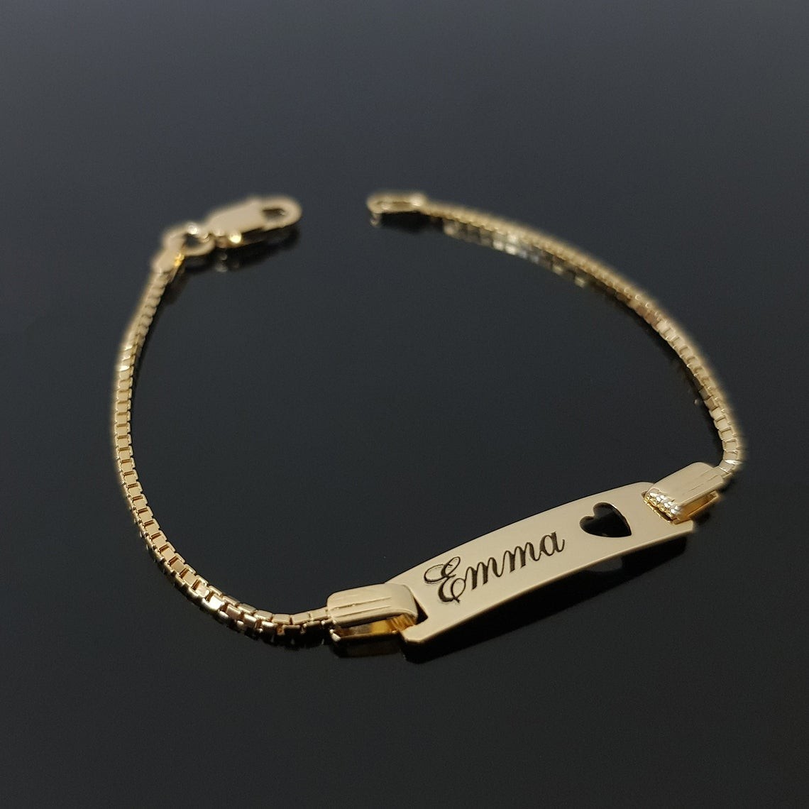 Pulsera personalizada con nombre de bebé