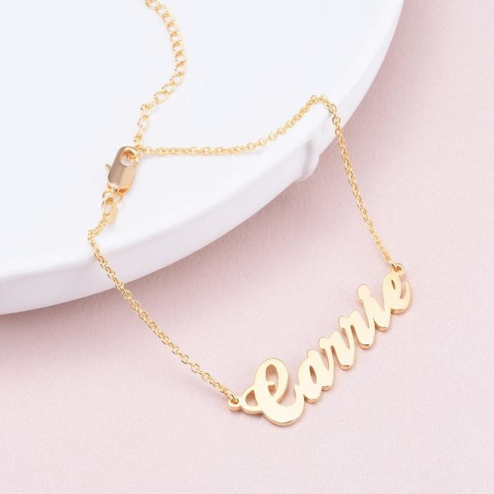 Tobillera Ajustable con Nombre Personalizado Carrie Copper