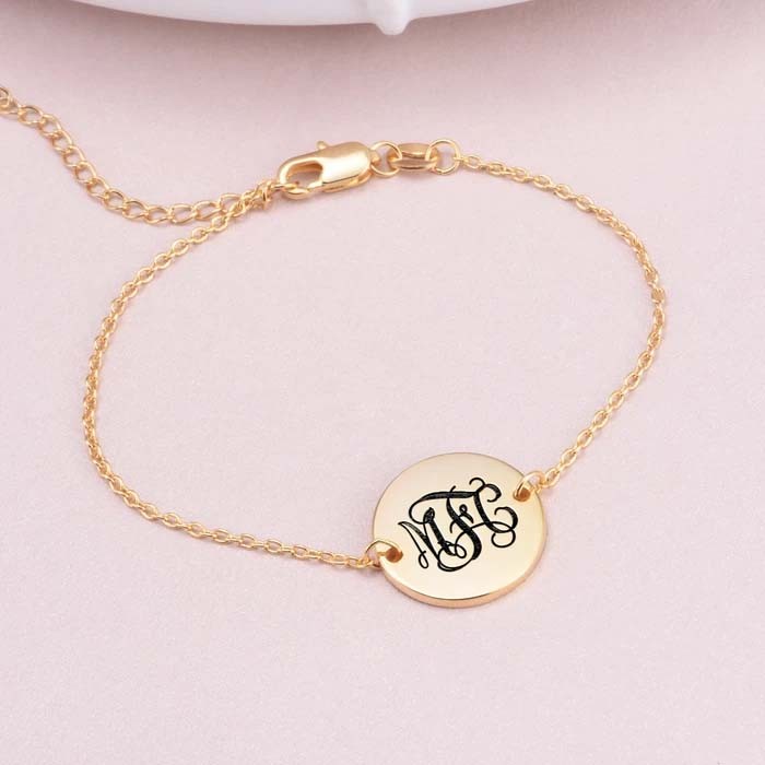 Tobillera con nombre ovalado personalizado Longitud ajustable