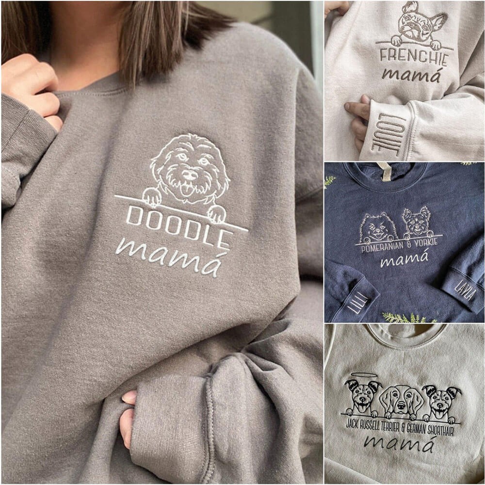 Venta caliente❗❗ capucha con sudadera con el bosquejo de mascotas con calles con nombres de nombres para el amante