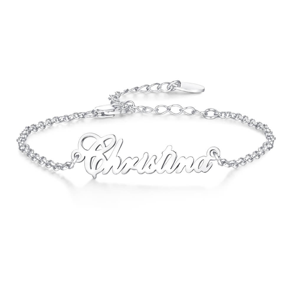 Pulsera con nombre personalizado ajustable