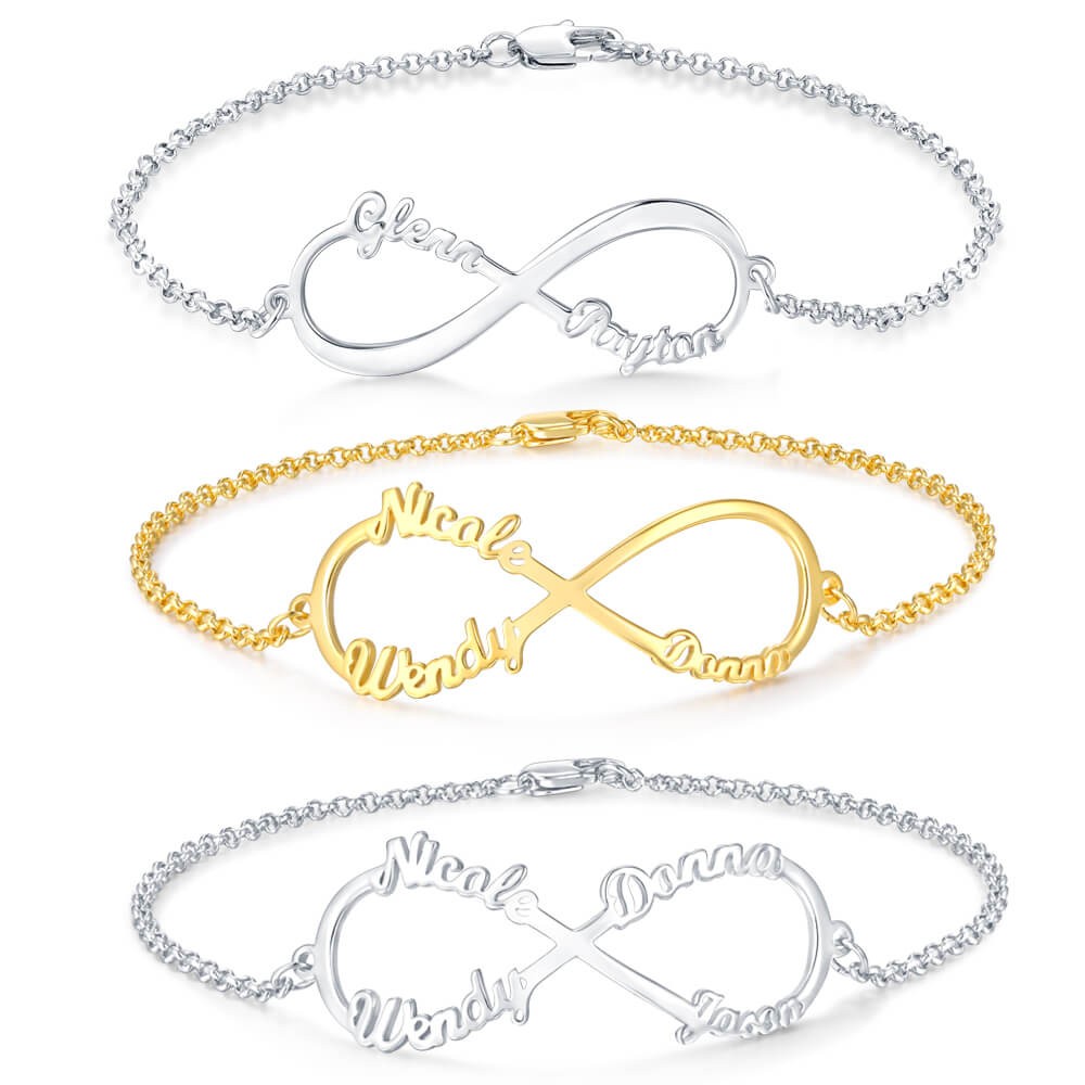 Pulsera Infinity Charm personalizada