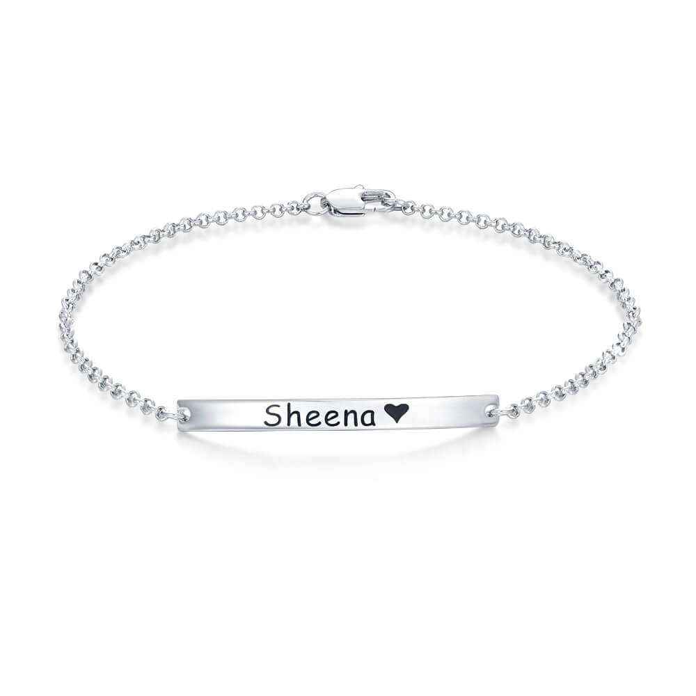 Pulsera Grabable para Bebé con Piedra de Nacimiento