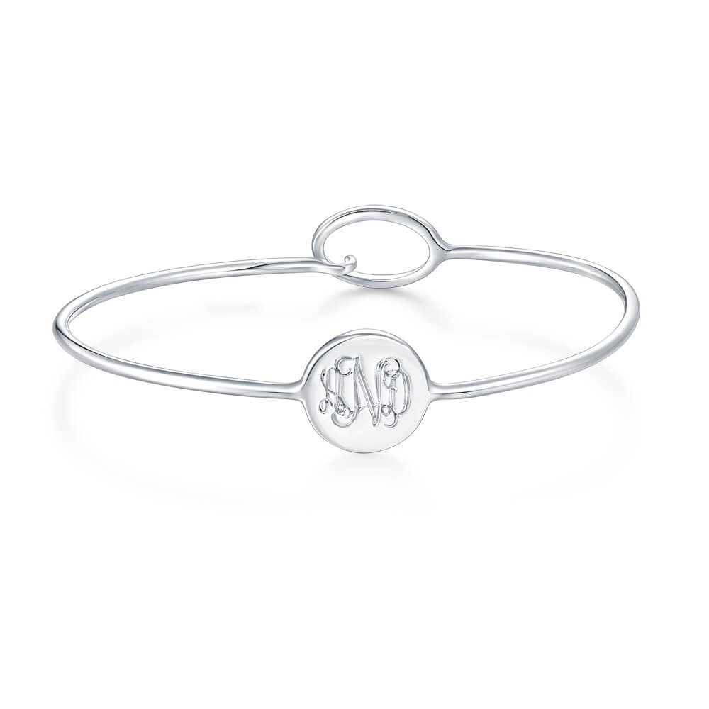 Brazalete tipo esclava con monograma personalizado