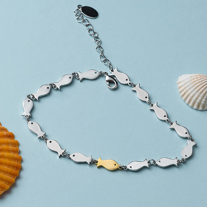 Pulsera personalizada con forma de pez pequeño