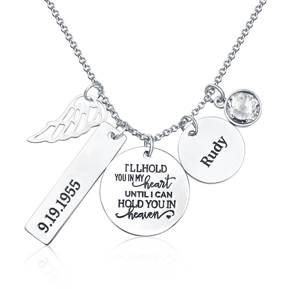 Collar conmemorativo personalizado I'll Hold You In My Heart