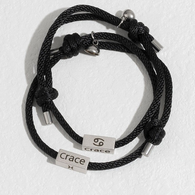 Juego personalizado de 2 pulseras magnéticas a juego para parejas
