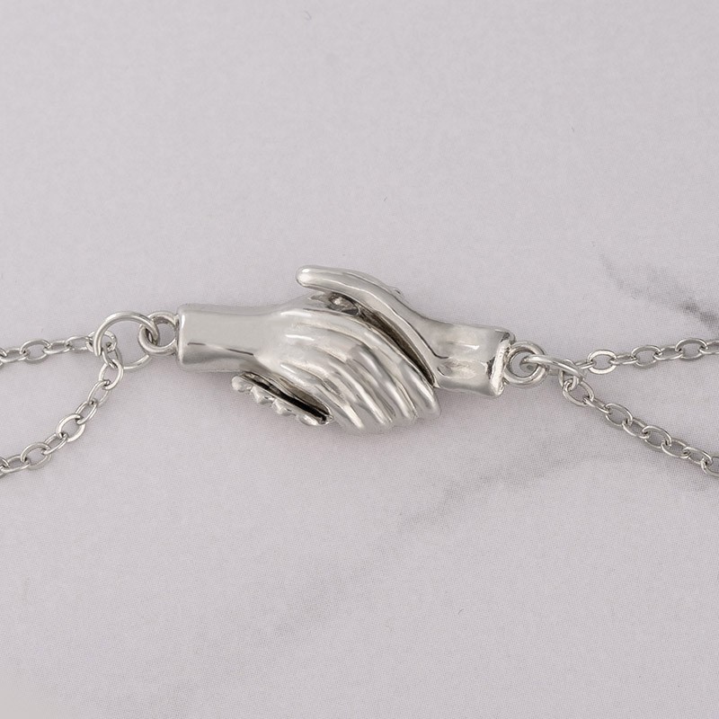 Collar de apretón de manos magnético personalizado para parejas