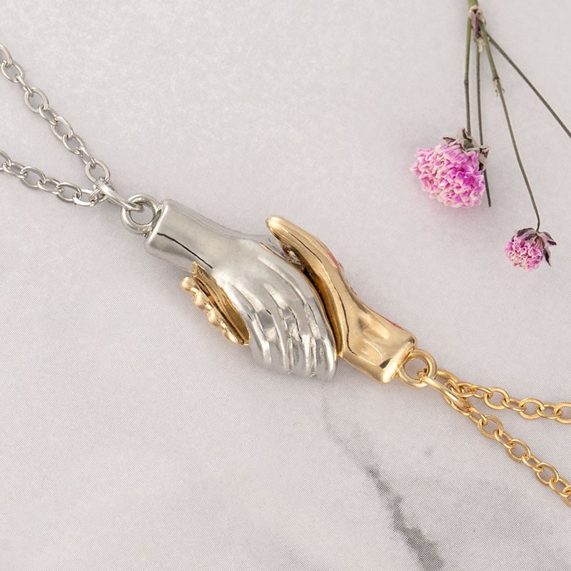 Collar de apretón de manos magnético personalizado para parejas
