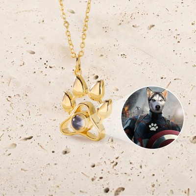 Collar de proyección de fotos conmemorativas personalizadas para mascotas