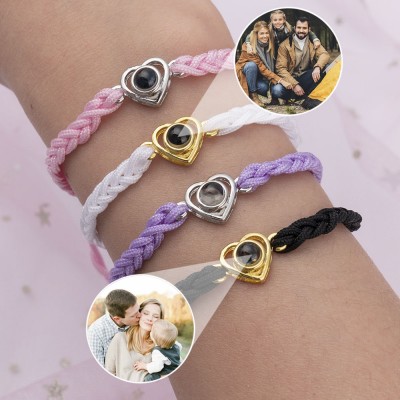 Pulsera de proyección de fotos personalizada, regalo de memoria para su regalo de Navidad para mamá, abuela, esposa