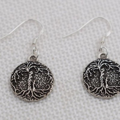 Pendientes colgantes 'árbol de la vida' de mamá e hijo