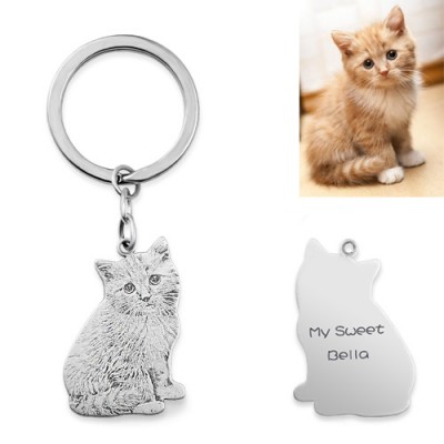 Animal doméstico silueta colgante personalizado grabado joyería Diy perro pedante