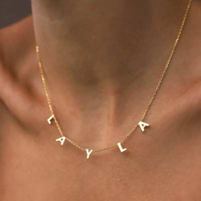 Collar inicial personalizado con 1-10 iniciales