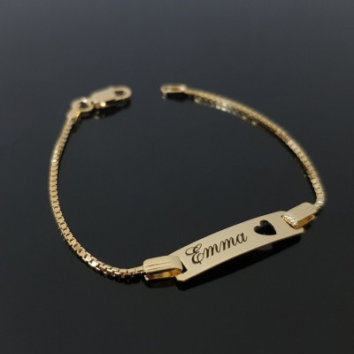 Pulsera personalizada con nombre de bebé