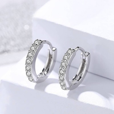 Pendientes Circulo Plata