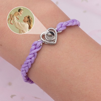 Joyería fotográfica Pulsera de proyección fotográfica personalizada para mamá Ideas de regalos para abuela mamá esposa