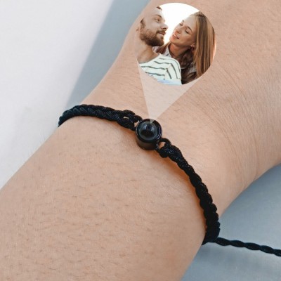 Pulsera de proyección de fotos personalizada, regalo para aniversario