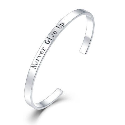 Pulsera abierta grabada tus palabras