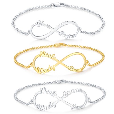 Pulsera Infinity Charm personalizada