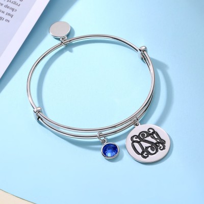 Pulsera personalizada con monograma