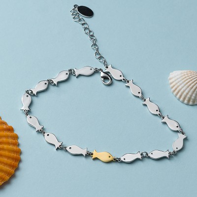 Pulsera personalizada con forma de pez pequeño