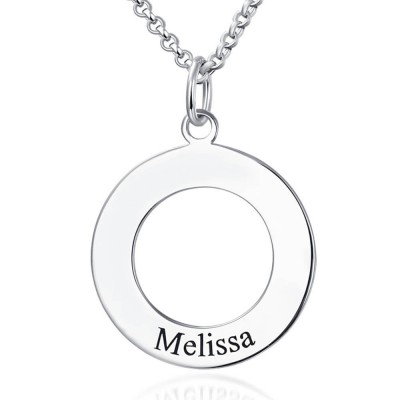 Collar de disco grabado personalizado