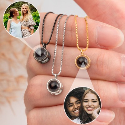 Collar de proyección personalizado para hombres, regalo para novio, regalo de aniversario para él