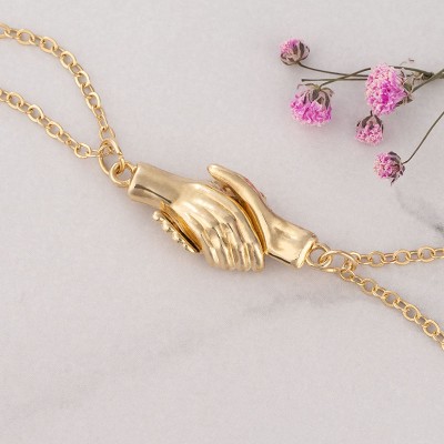 Collar de apretón de manos magnético personalizado para parejas