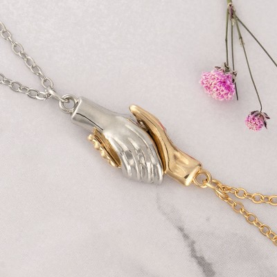 Collar de apretón de manos magnético personalizado para parejas