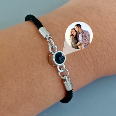 Pulsera de proyección de fotos personalizada, regalo para aniversario