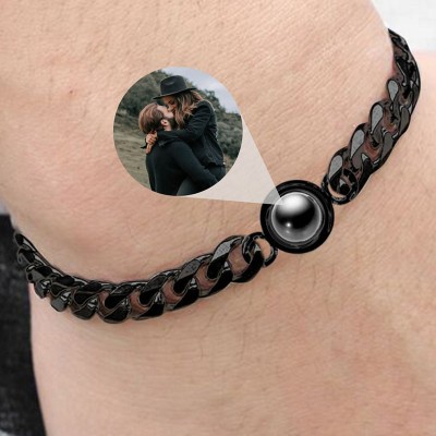 Pulsera de proyección de fotos personalizada, regalo para aniversario