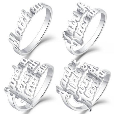 Anillos con online nombres baratos