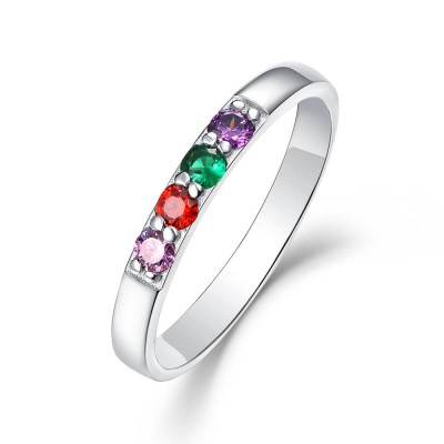 Anillos con piedras de nacimiento baratos Compre anillos con