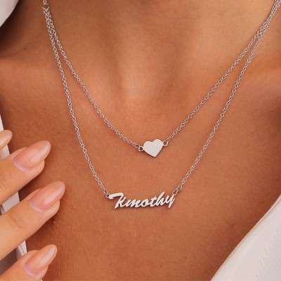 Collar con nombre personalizado regalo para ella