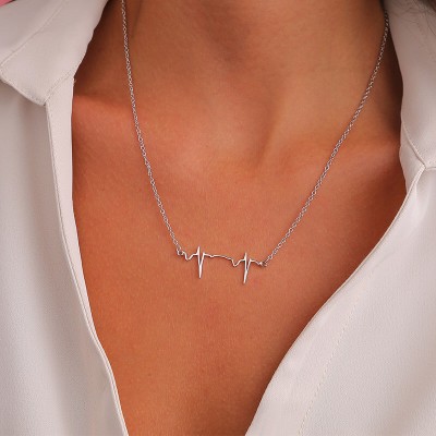 Personalice el regalo del collar del latido del corazón del bebé para la nueva mamá