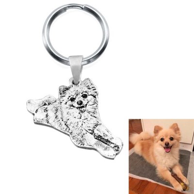 Animal doméstico silueta colgante personalizado grabado joyería Diy perro pedante