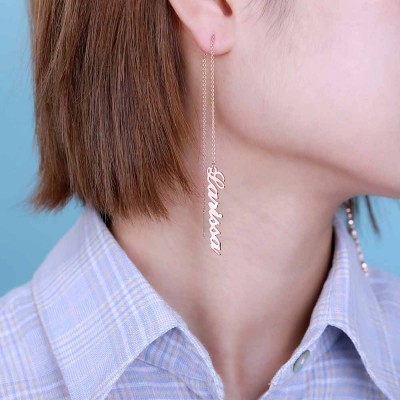 Pendientes personalizados con nombre