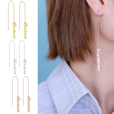 Pendientes personalizados con nombre