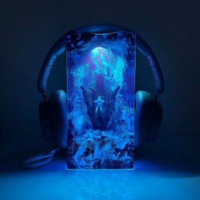 Luz nocturna de resina de Jesús, regalos de Pascua: una mesita de noche cristiana, lámparas de mesa y soporte para auriculares