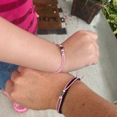 Primer día de Sexto grado pulsera escolar, pulseras a juego, pulseras de corazón