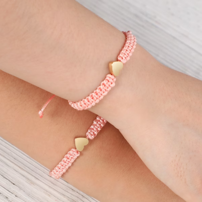 Primer día de Preescolar pulsera escolar, pulseras a juego, pulseras de corazón