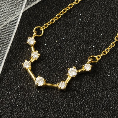 Collar con colgante del zodiaco