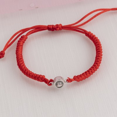 Pulsera de proyección fotográfica conmemorativa de cuerda trenzada personalizada