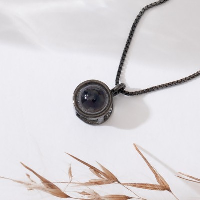 Collar de proyección personalizado para hombres, regalo para novio, regalo de aniversario para él